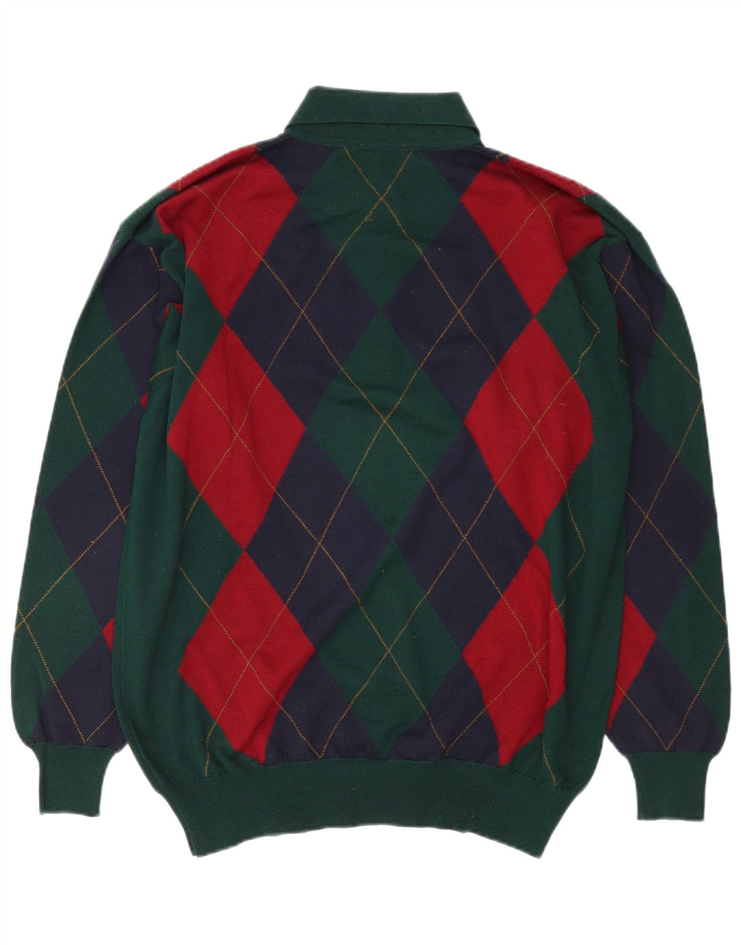 Sky & Eagle Herren-Pullover mit Rollkragen, groß, grün, Argyle/Diamant