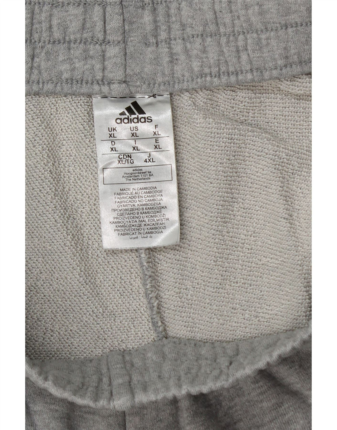 ADIDAS Mens Sport Shorts XL  Grey Cotton
