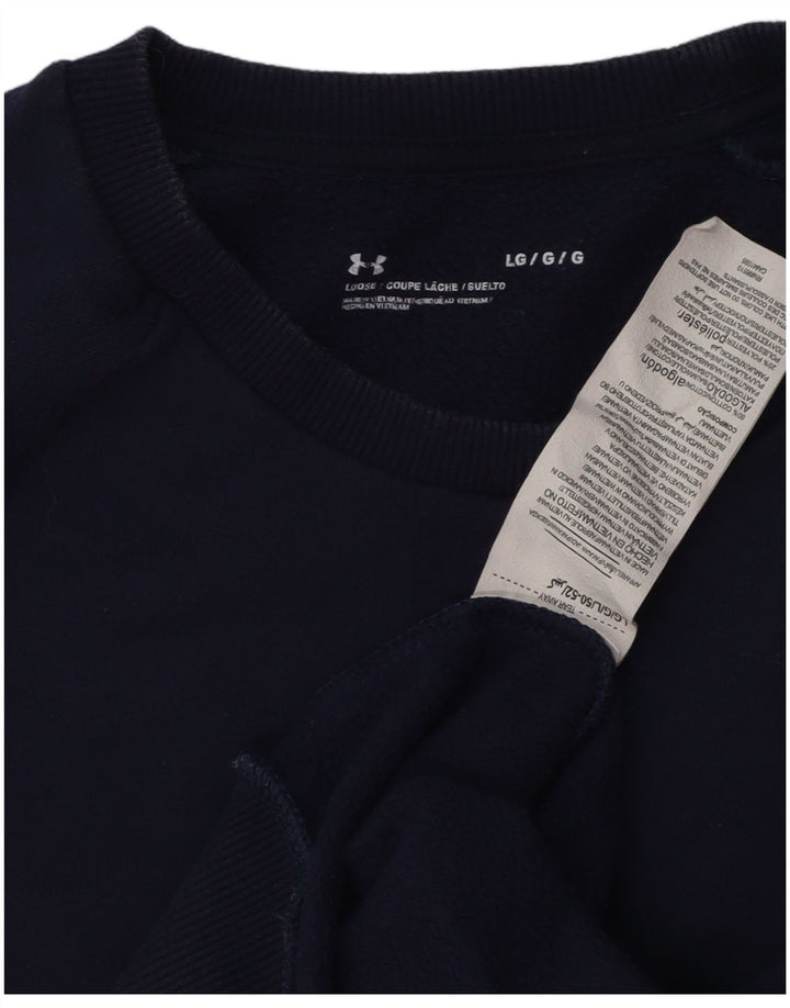 Under Armour Herren-Sweatshirt-Pullover, große marineblaue Baumwolle