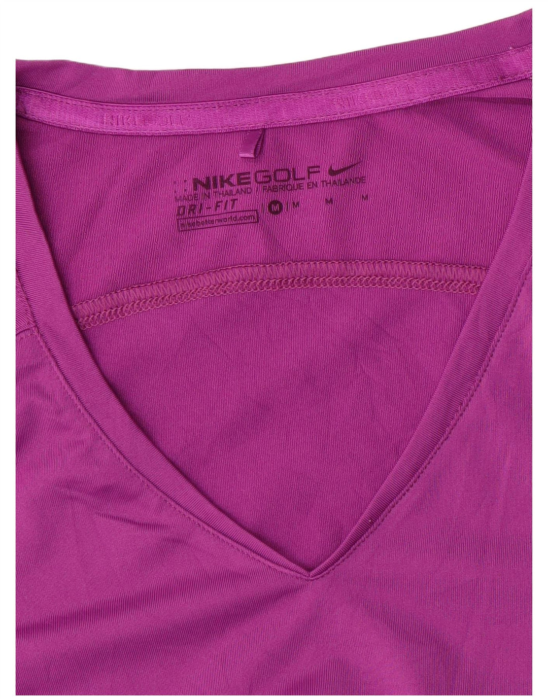 NIKE Damen Dri Fit T-Shirt Top UK 12 Mittelrosa