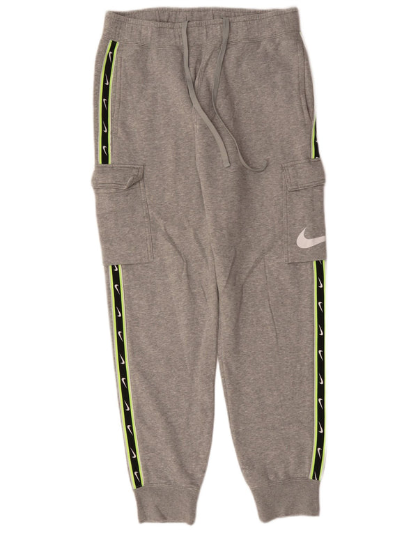 NIKE Herren Graphic Cargo-Trainingshose aus mittelgrauer Colourblock-Baumwolle