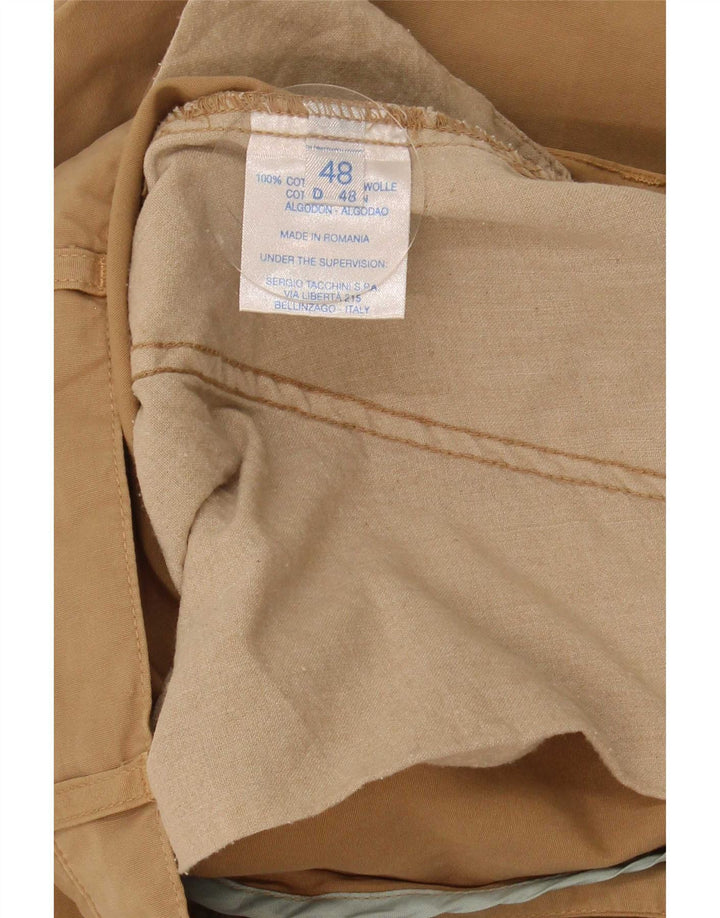 Sergio Tacchini Herren gerade Chinohose IT 48 Medium W32 L29 Beige