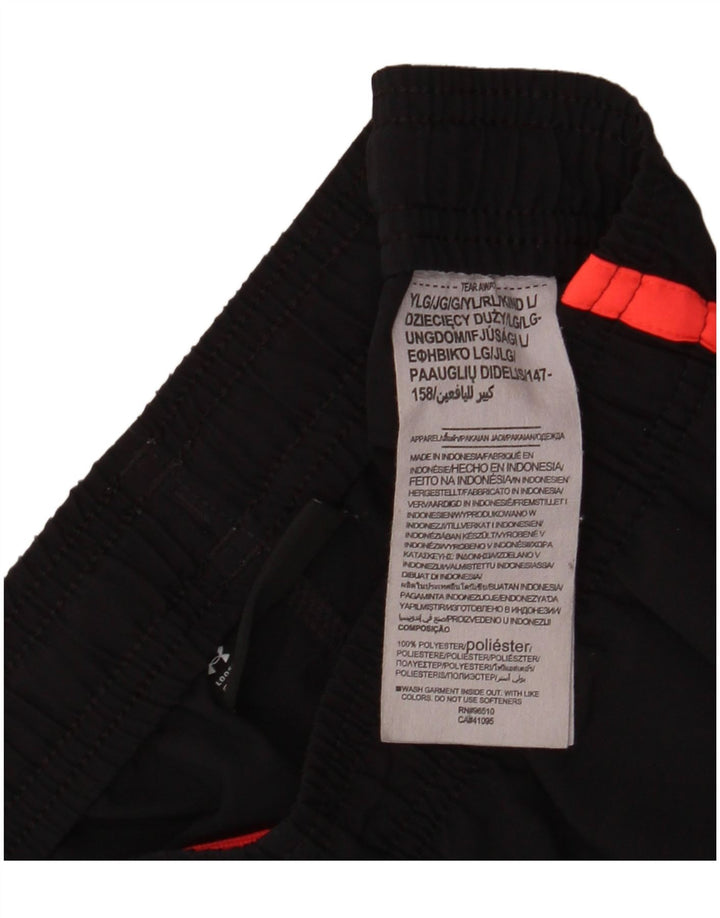 Under Armour Jungen-Sportshorts mit Grafik, 11–12 Jahre, Größe L, schwarzes Polyester