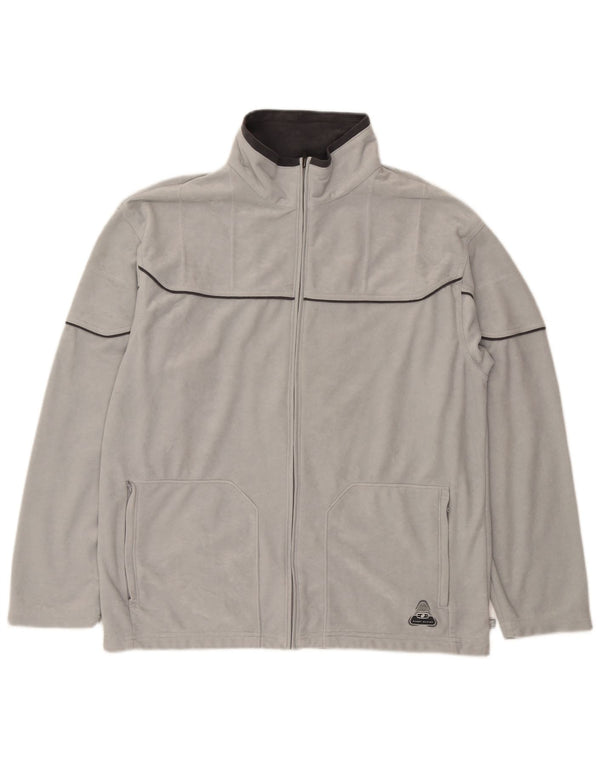 Lotto Herren-Trainingsanzug-Oberteiljacke UK 42/44 XL Graues Polyester