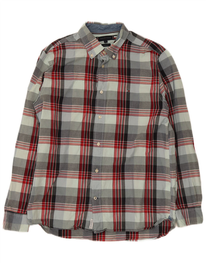 Tommy Hilfiger Herren-Hemd mit normaler Passform, groß, mehrfarbig, kariert, Baumwolle