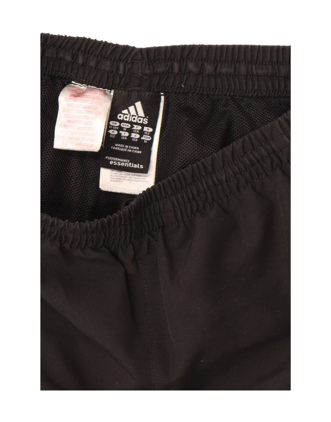 ADIDAS Boys Climalite Sport Shorts 11-12 Years Black Polyester Vintage Adidas and Second-Hand Adidas from Messina Hembry 