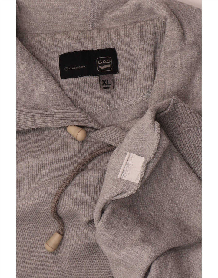Gas Herren Kapuzenpullover XL Grau Baumwolle