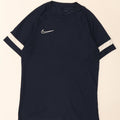 Nike Herren Dri Fit T-Shirt-Oberteil, mittelgroß, Marineblau, Farbblock