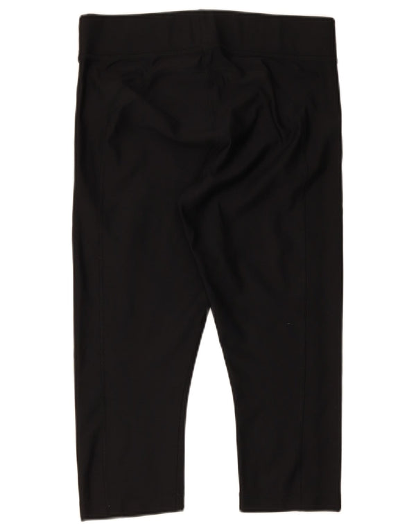 Under Armour Damen Heat Gear Capri Leggings UK 14 Large Schwarz