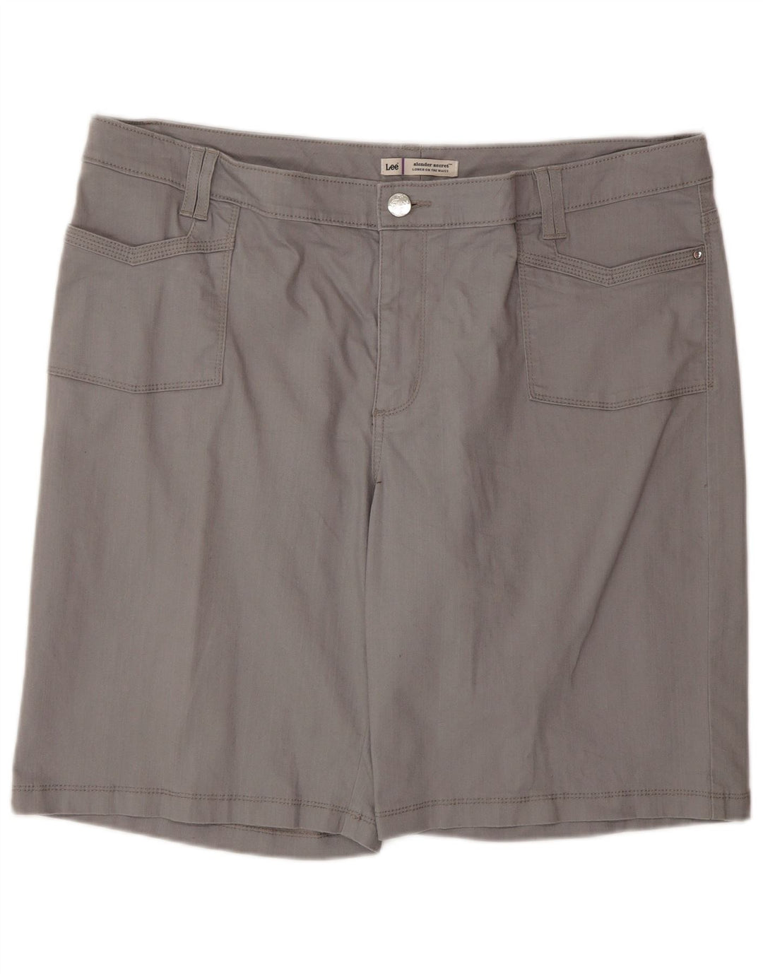 LEE Damen Slender Secret Casual Shorts W40 2XL Grau