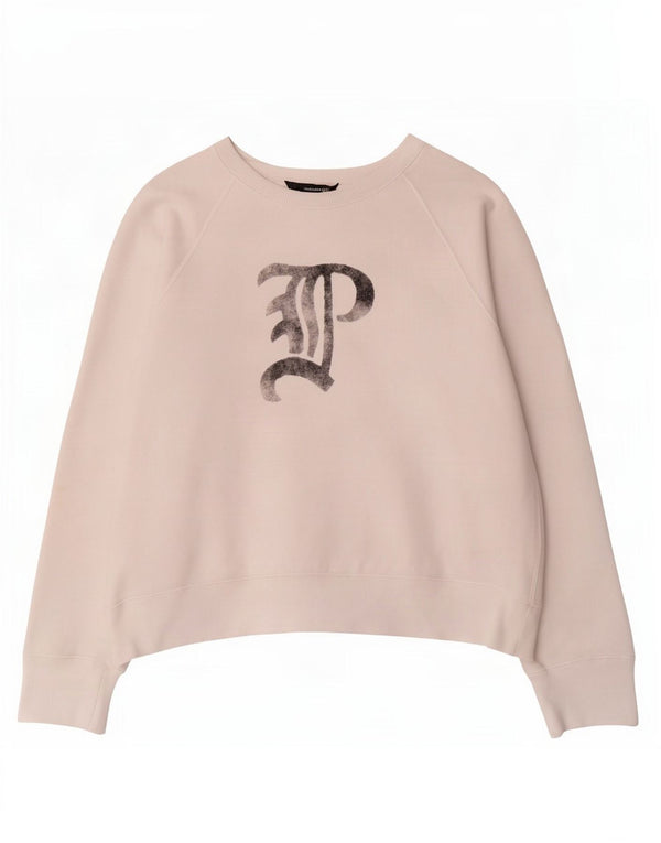 Polo Ralph Lauren Damen Grafik-Sweatshirt-Pullover UK 14 Mittelweiß