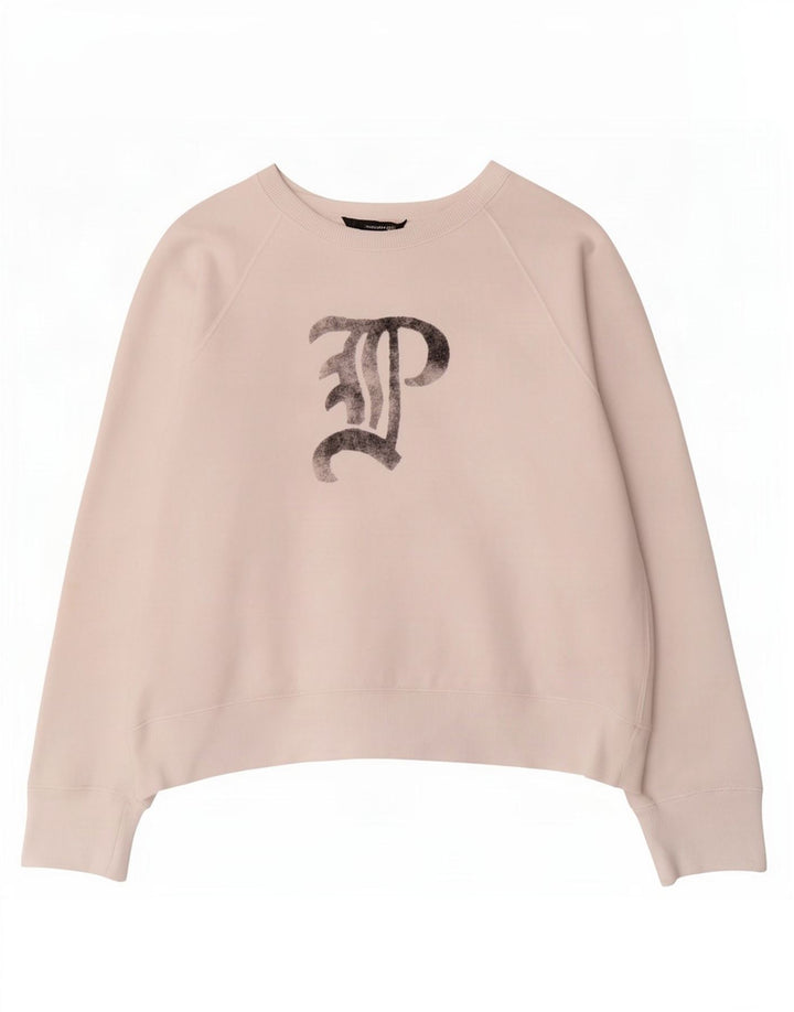 Polo Ralph Lauren Damen Grafik-Sweatshirt-Pullover UK 14 Mittelweiß