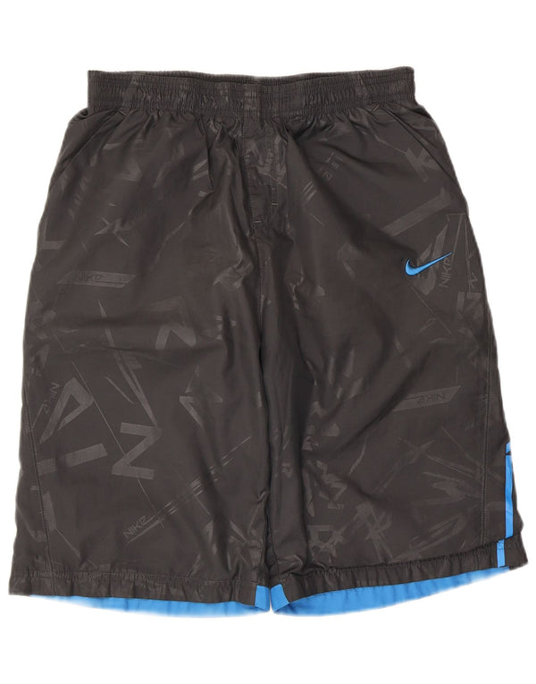 Nike Jungen Graphic Sport Shorts 13–14 Jahre XL Graues Polyester