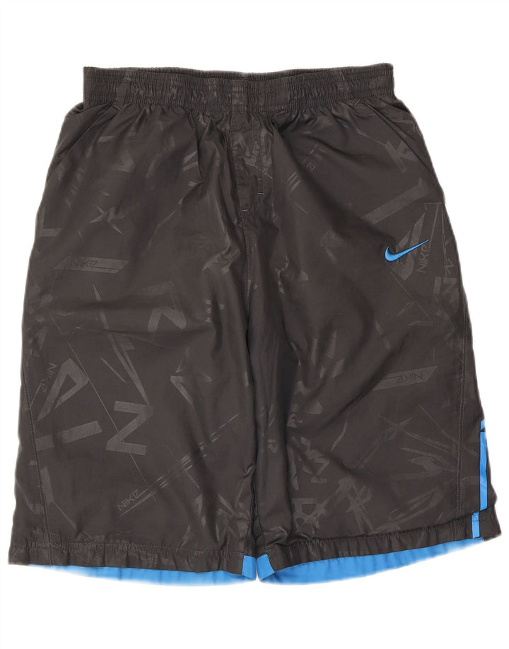 Nike Jungen Graphic Sport Shorts 13–14 Jahre XL Graues Polyester