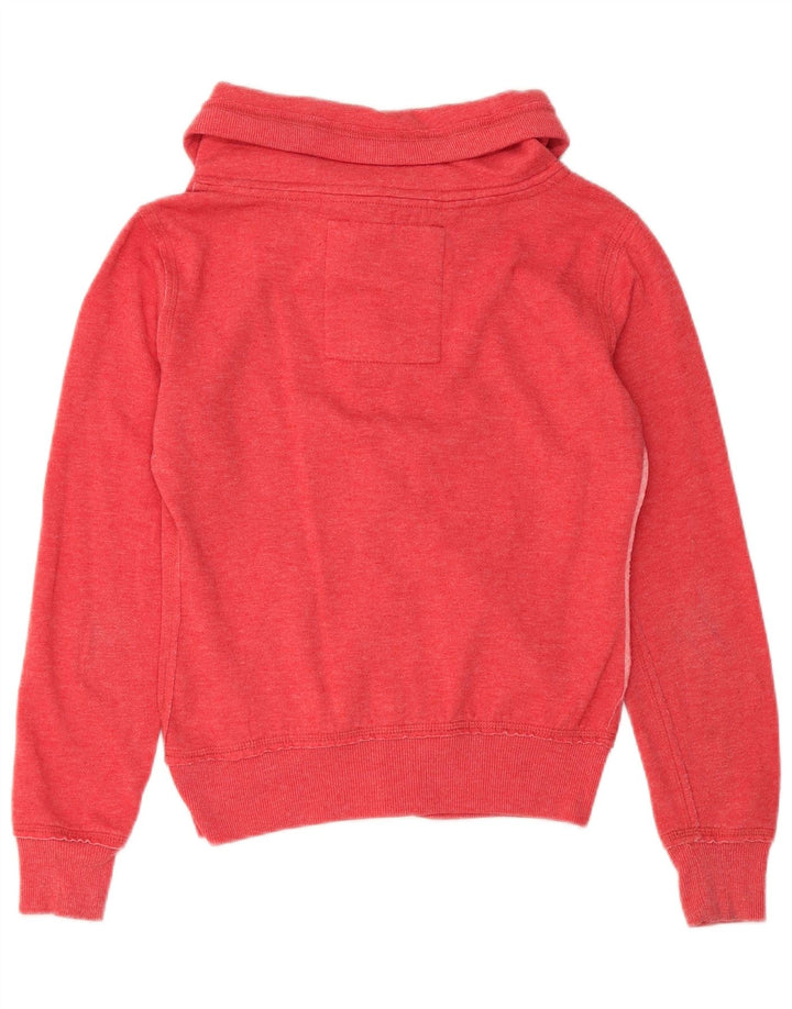 GUESS Damen-Trainingsanzugoberteil mit Grafik, UK 8, Größe S, Rot, Polyester