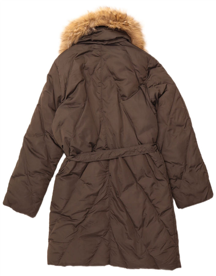 SAMAS Womens Oversized Padded Coat UK 10 Small Grey Polyester