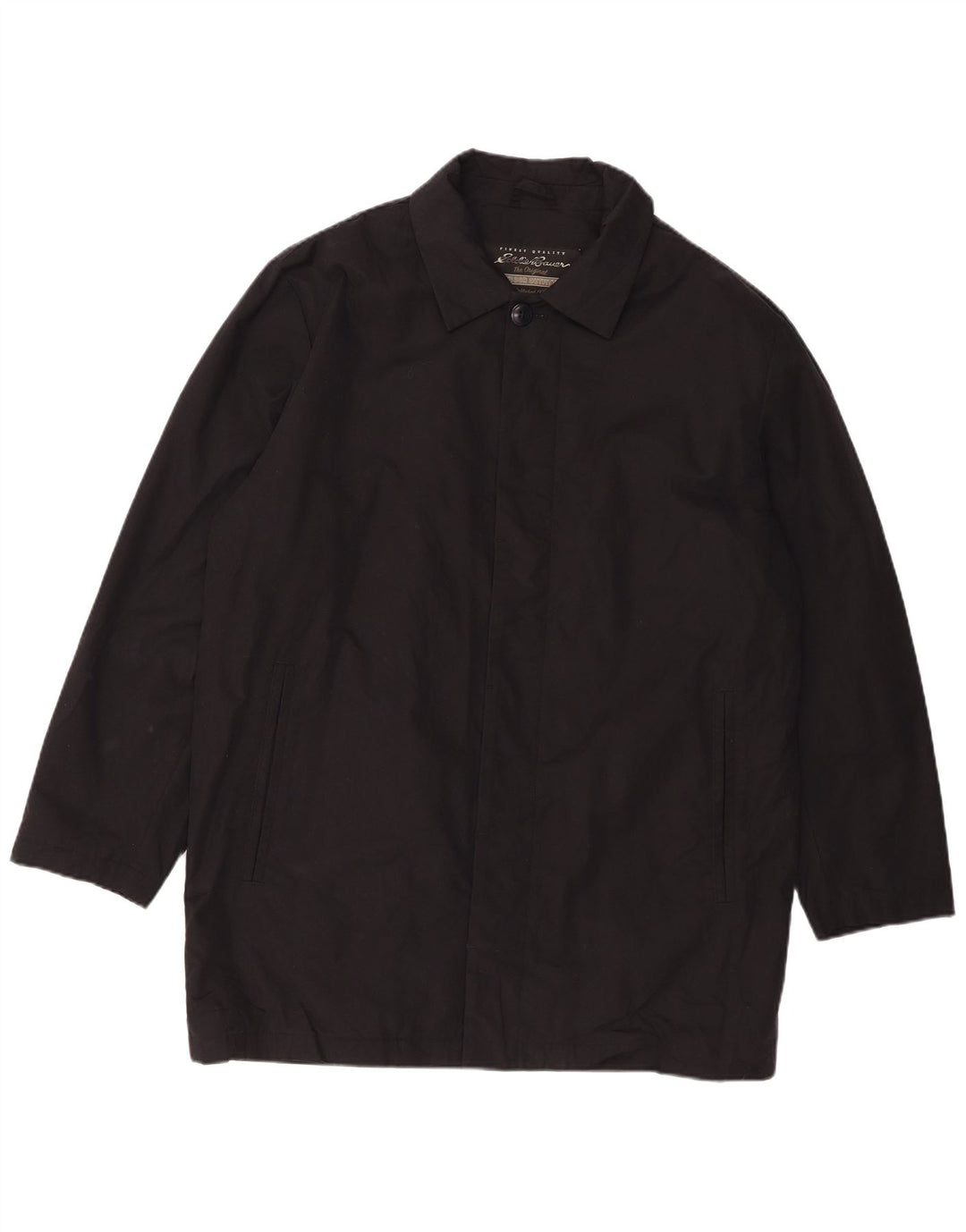 Eddie Bauer Herren Loose Fit Mantel UK 38 Mittelschwarze Baumwolle