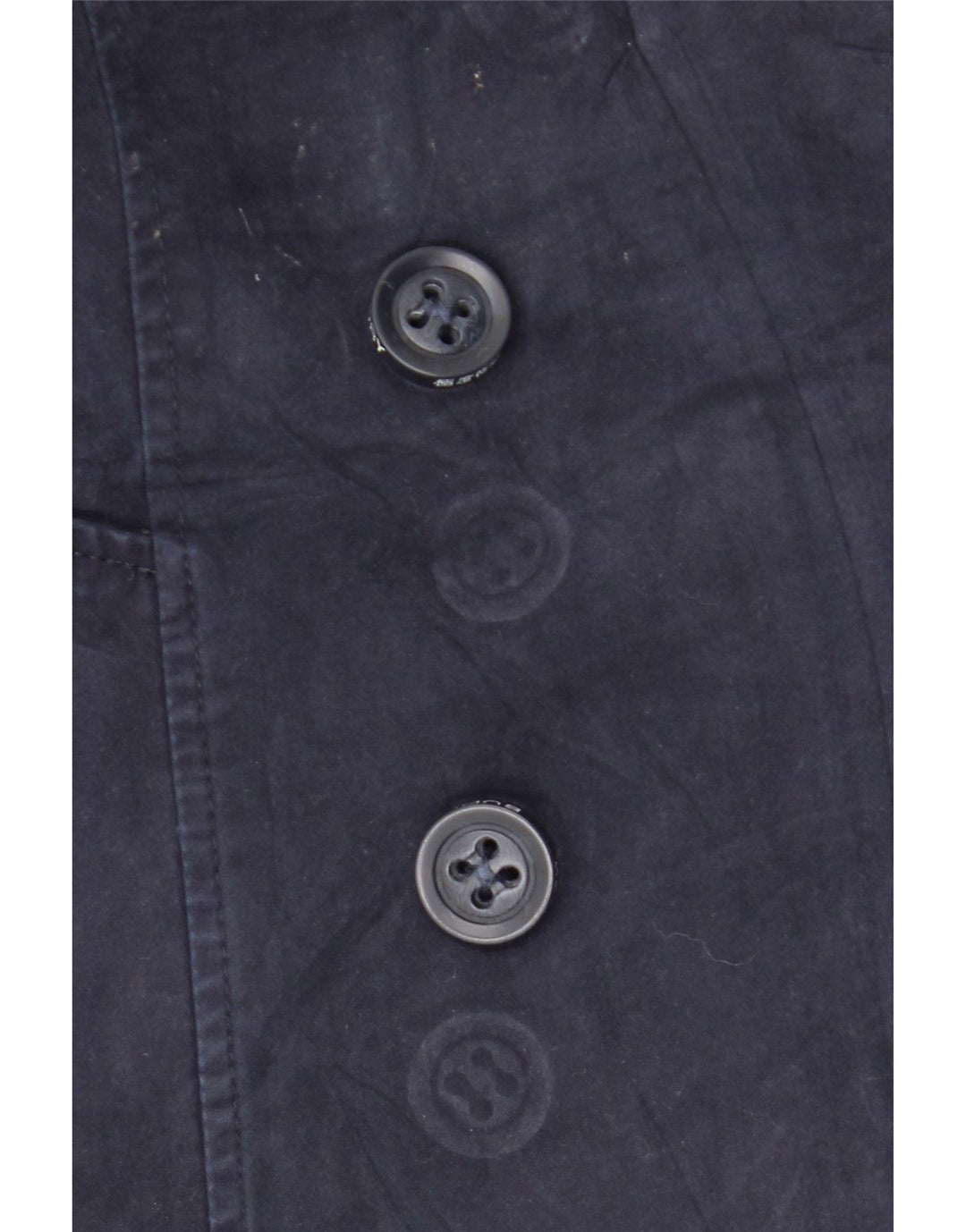 Superdry Damen Pea Coat UK 6 XS Marineblau Baumwolle