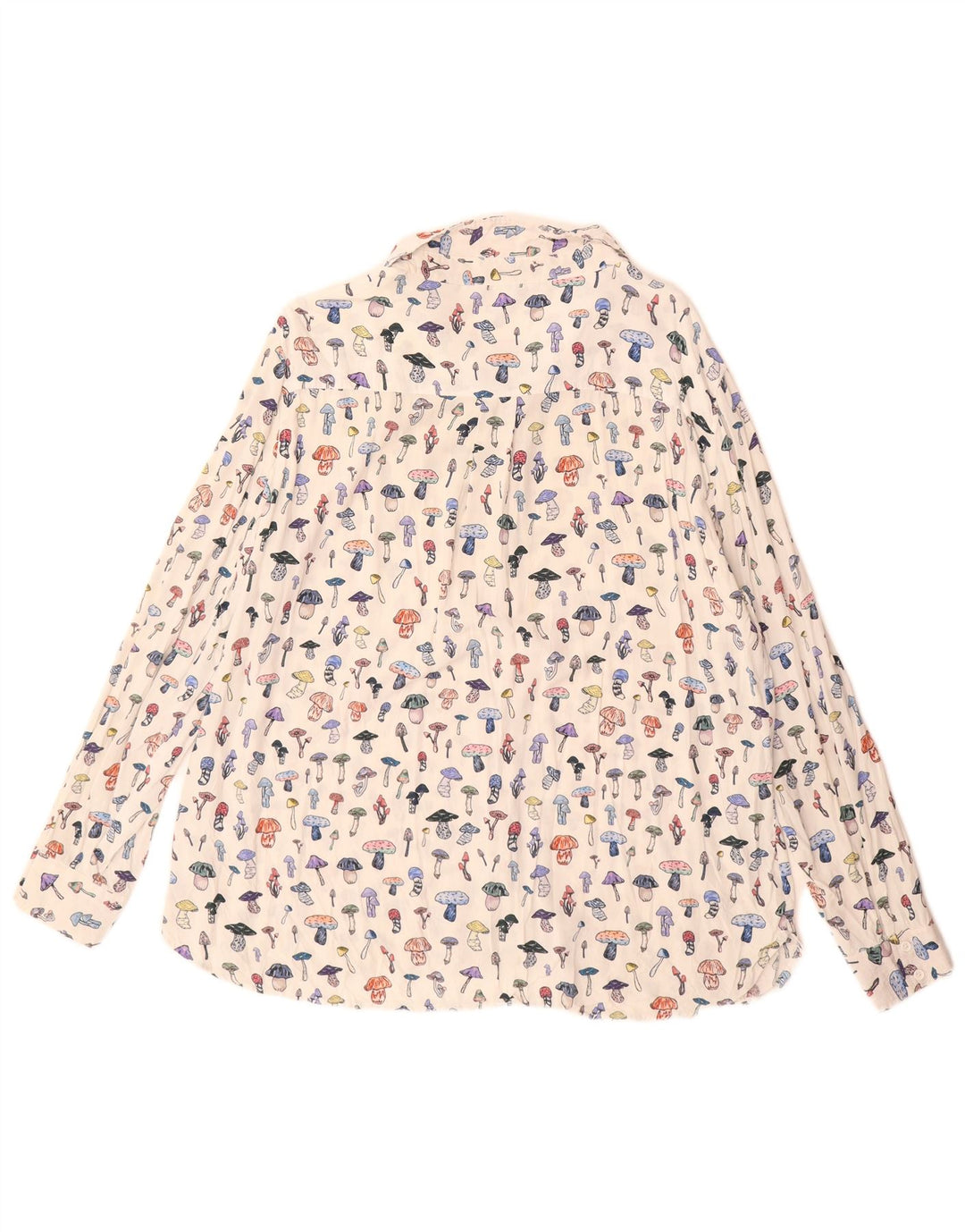 French Connection Damen-Hemdbluse mit abstraktem Muster, Größe 40, Weiß