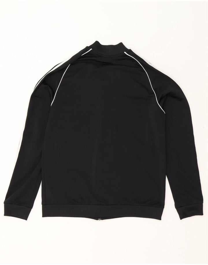 Adidas Jungen Trainingsanzug Top Jacke 13-14 Jahre Schwarz Polyester