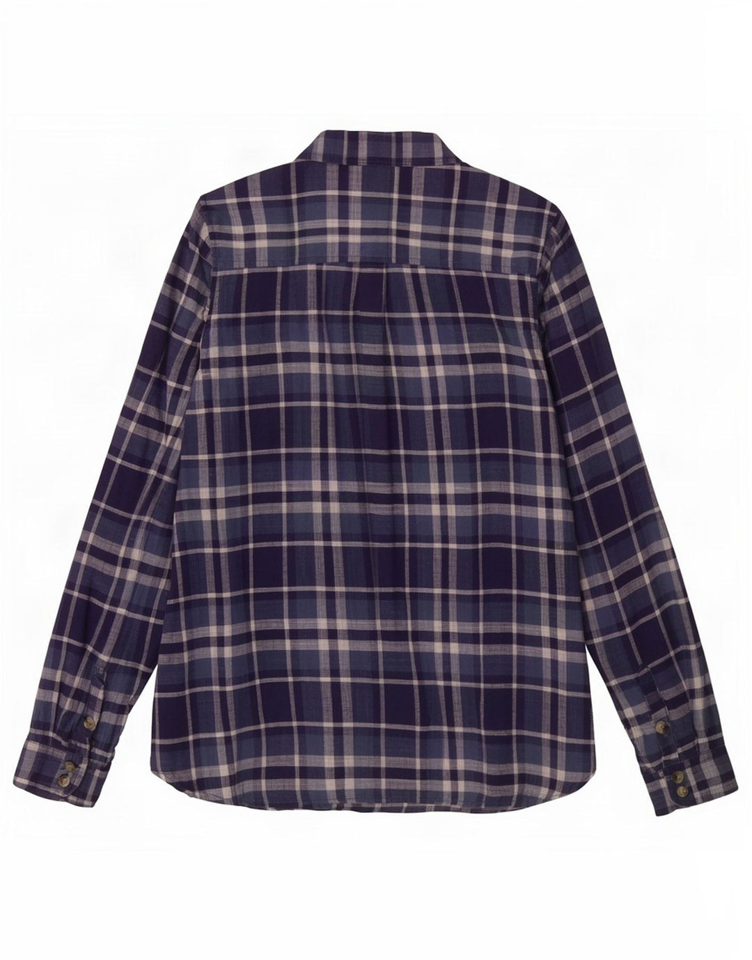 Fat Face Damen-Hemd mit klassischer Passform, UK 12, mittelmarineblau, kariert, Baumwolle