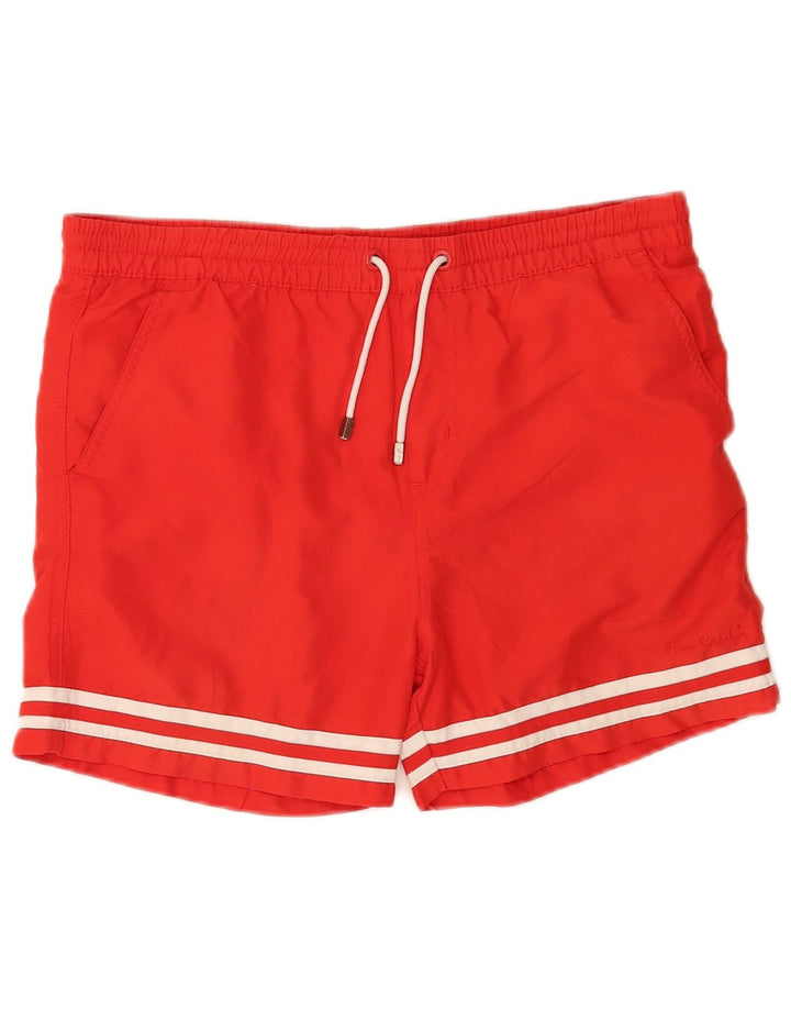 Pierre Cardin Herren-Badeshorts, Größe S, Rot, Polyester
