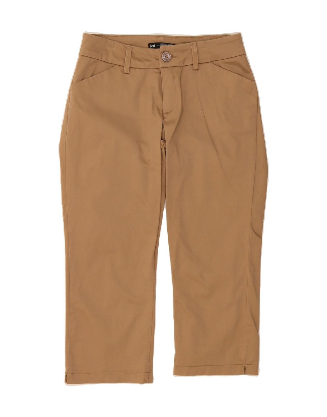 LEE Womens Modern Series Curvy Capri Trousers US 6 Medium W28 L22 Brown Vintage Lee and Second-Hand Lee from Messina Hembry 