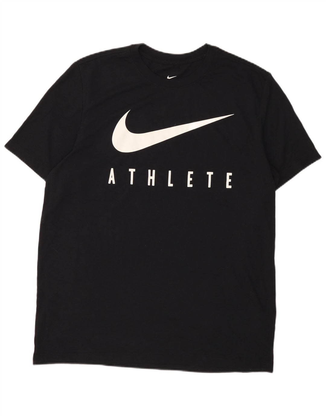 NIKE Herren Dri Fit Graphic T-Shirt Top Large Schwarz Baumwolle
