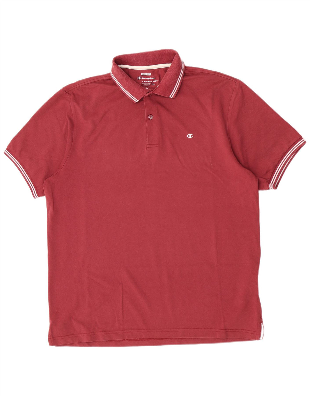 Champion Herren Easy Fit Poloshirt XL, rote Baumwolle