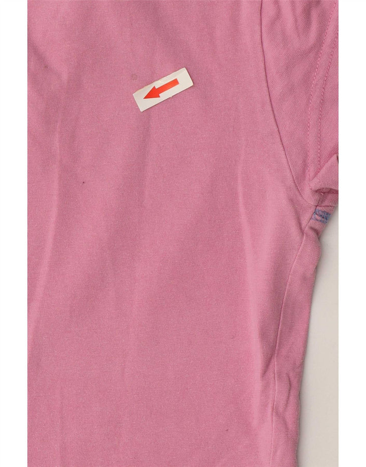 Wrangler Womens Graphic T-Shirt Top UK 12 Mittelrosa