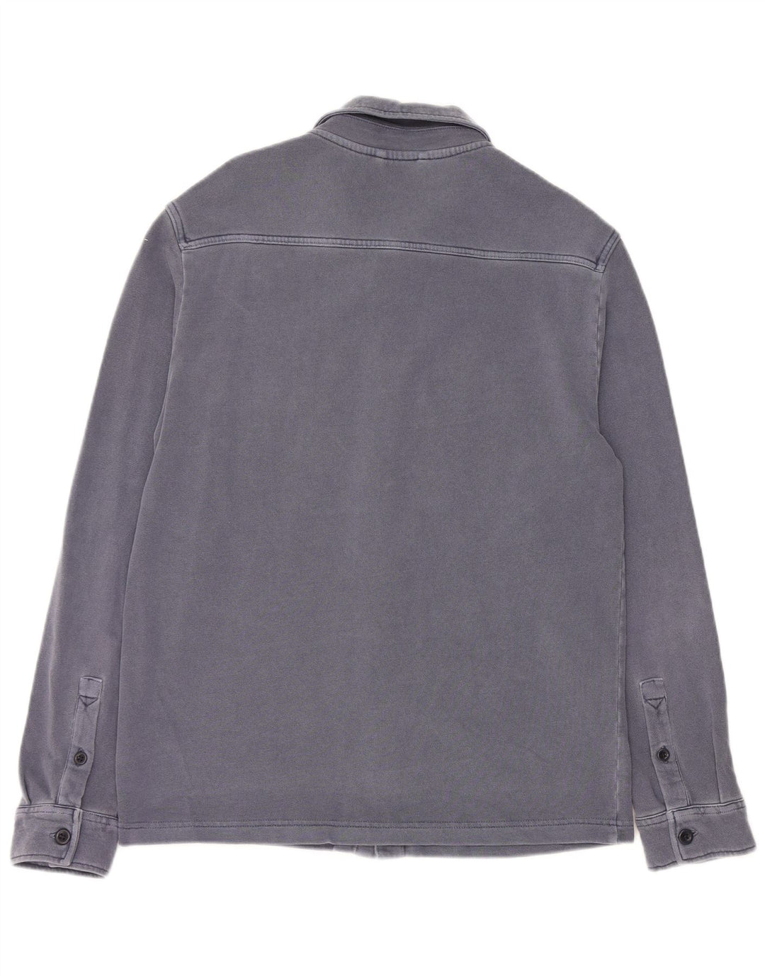 Marks & Spencer Damenhemd UK 14 Mittelblaue Baumwolle