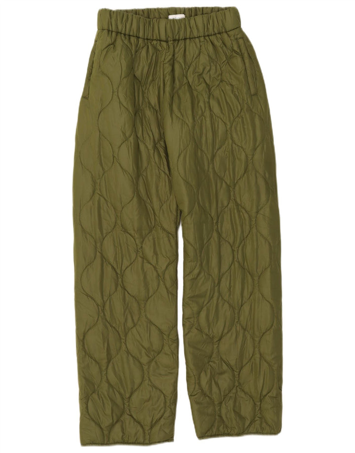 Topshop Damen Stepphose XS W25 L30 Grün Polyester
