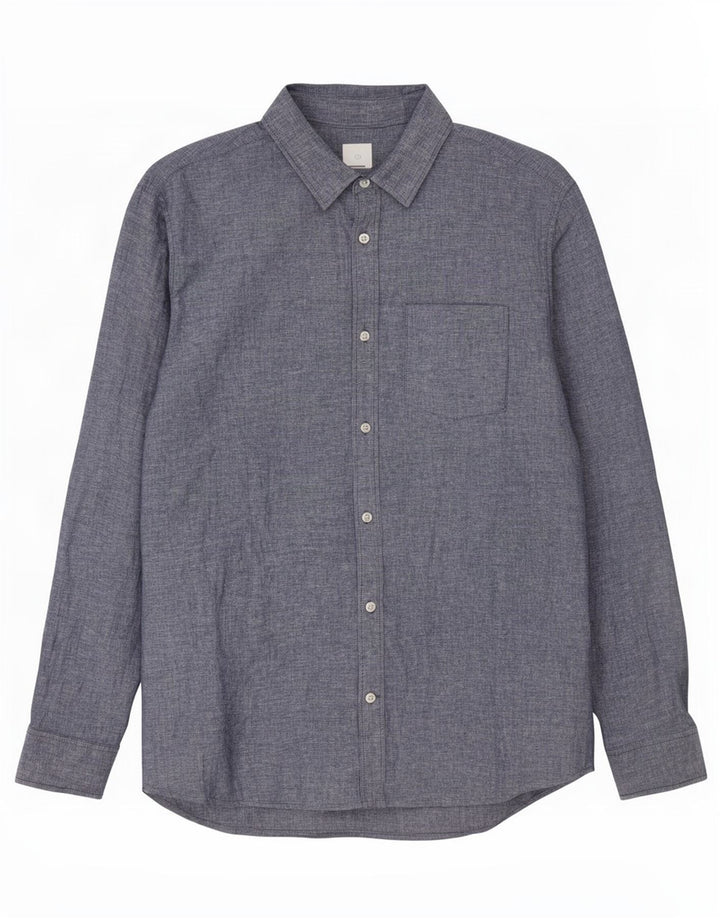 Gap Herren-Hemd in Standard-Passform, Größe L, Marineblau