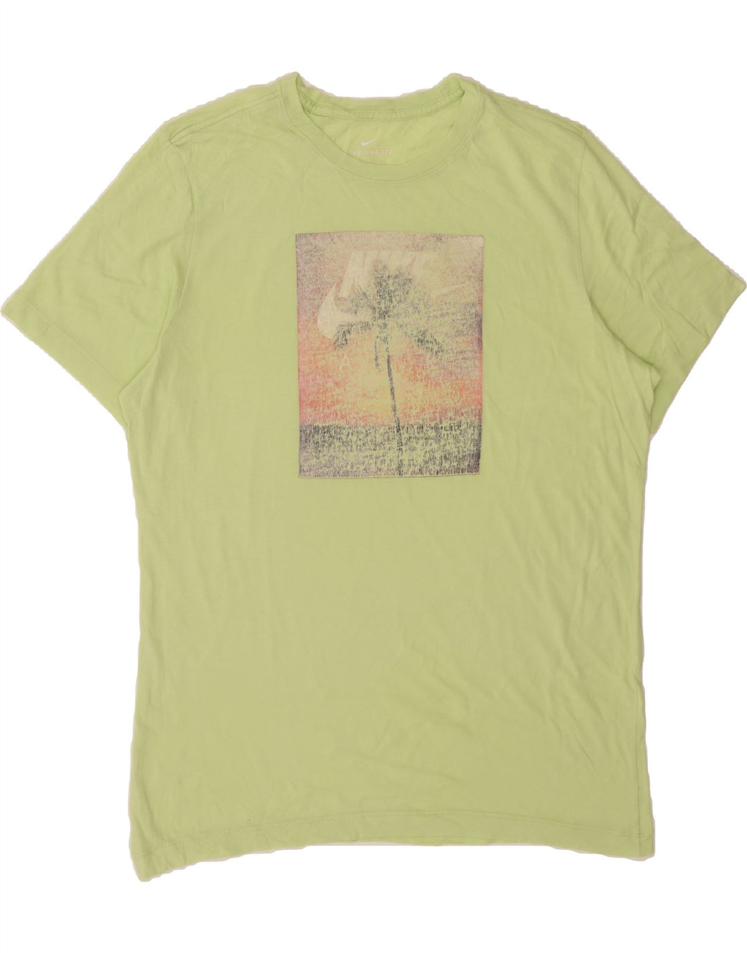 NIKE Mens Graphic T-Shirt Top Large Green Vintage Nike and Second-Hand Nike from Messina Hembry 