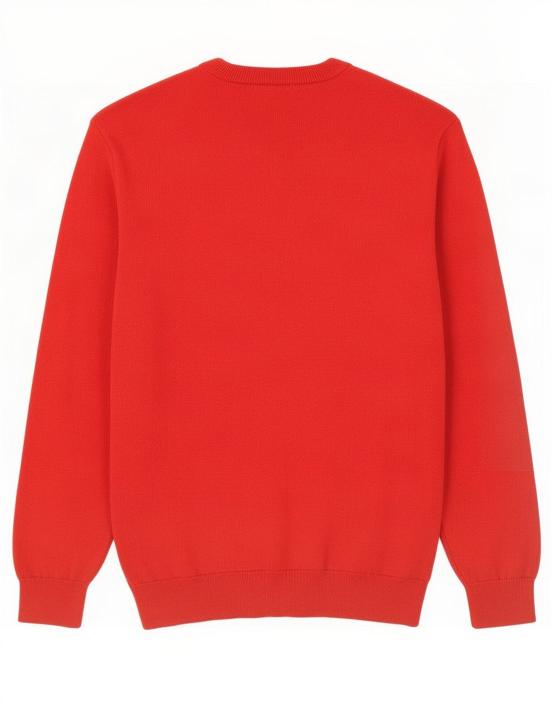 Lacoste Herren-Pullover mit Rundhalsausschnitt, Größe 7 2XL, rote Baumwolle
