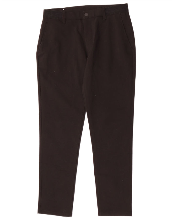 Zara Slim Chino-Hose für Herren, mittelgroß, W31, L29, schwarze Baumwolle
