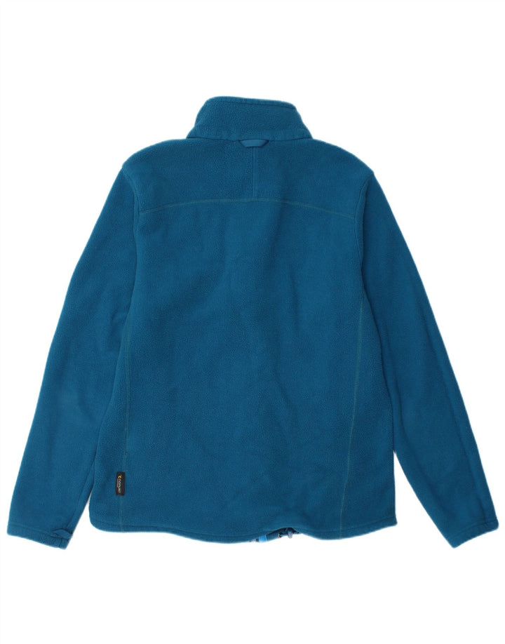 JACK WOLFSKIN Mens Fleece Jacket UK 40 Medium Blue Polyester