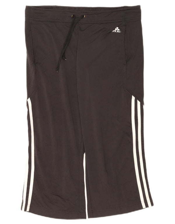 Adidas Damen Capri-Trainingshose, UK 14, Größe L, Schwarz, Polyester
