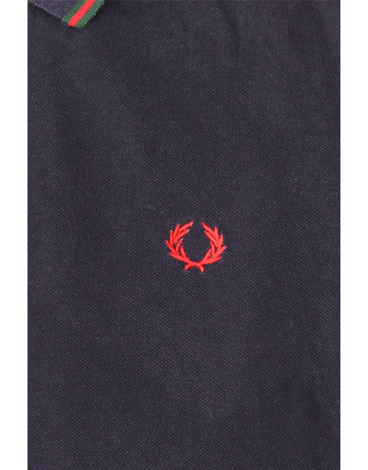 Fred Perry Herren-Poloshirt, mittelmarineblaue Baumwolle