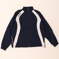 ASICS Boys Tracksuit Top Jacket 9-10 Years Medium Navy Blue Colourblock Vintage Asics and Second-Hand Asics from Messina Hembry 