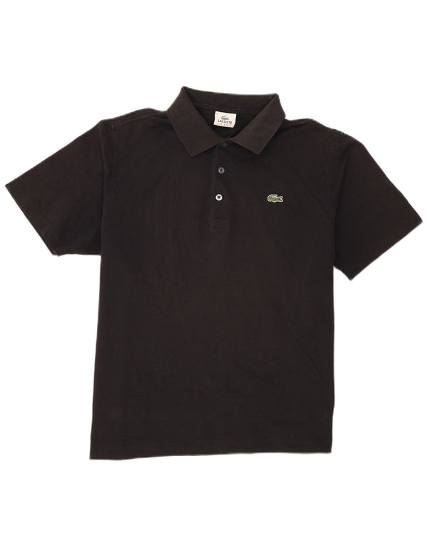 Lacoste Herren Kurzarm-Poloshirt, Größe 6 XL, schwarze Baumwolle