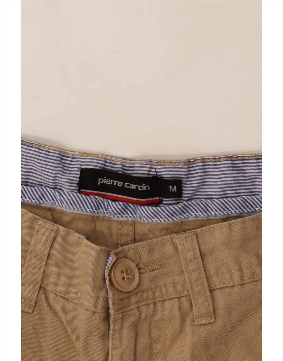PIERRE CARDIN Mens Chino Shorts Medium W34 Beige Cotton Vintage Pierre Cardin and Second-Hand Pierre Cardin from Messina Hembry 