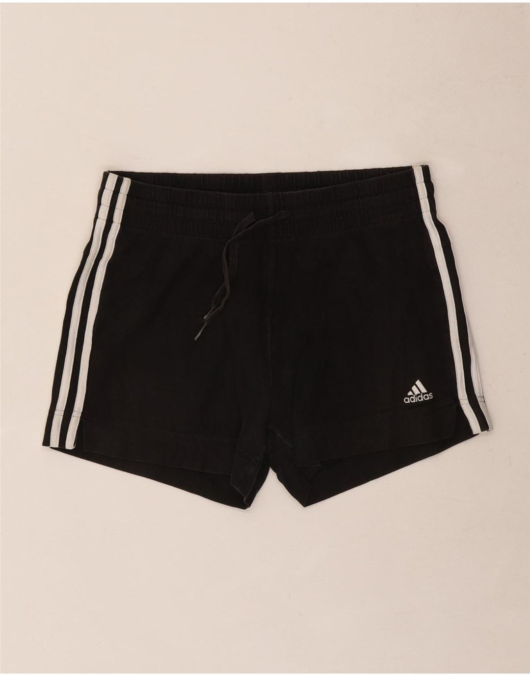 Adidas Damen Sport Shorts UK 8/10 Small Schwarz