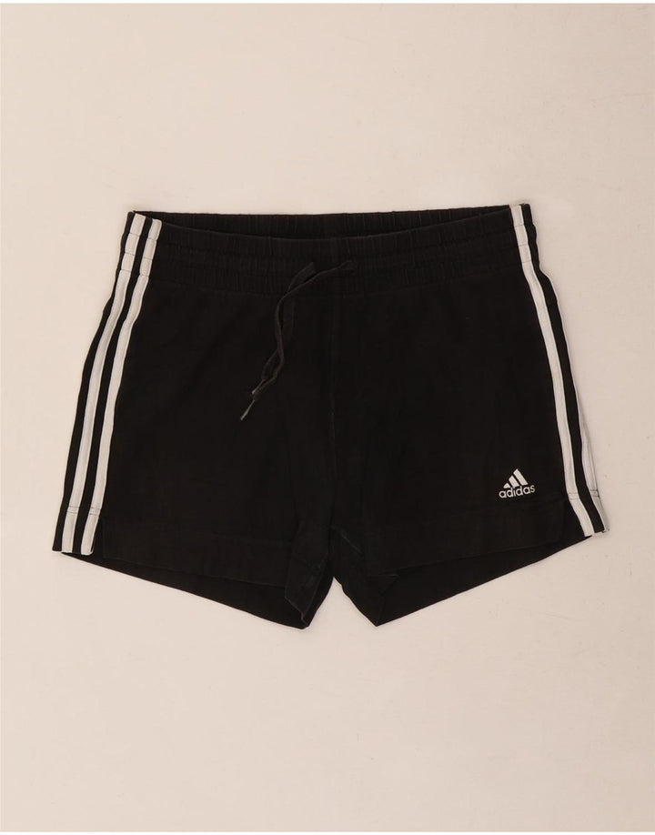 Adidas Damen Sport Shorts UK 8/10 Small Schwarz