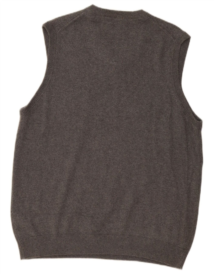 Marks & Spencer Herren-Tanktop mit normaler Passform, mittelgraue Baumwolle