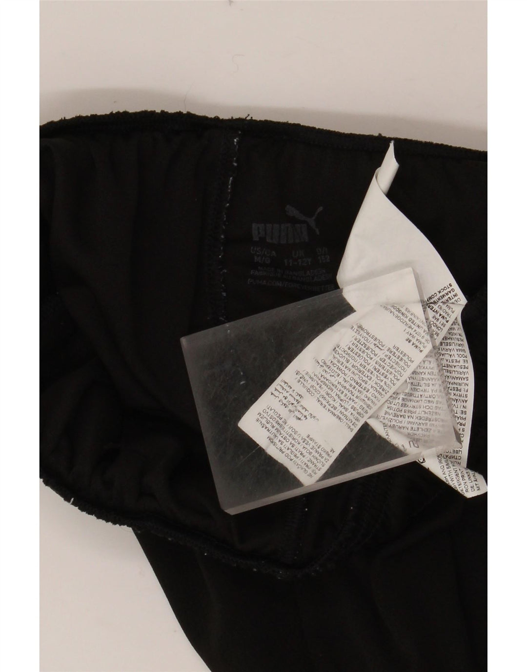 PUMA Jungen Sportshorts 11–12 Jahre, schwarzes Polyester