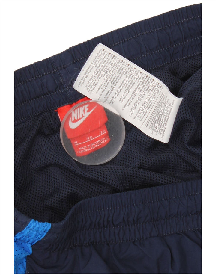 Nike Herren-Trainingshose, Jogginghose, XL, Marineblau, Farbblock-Polyester