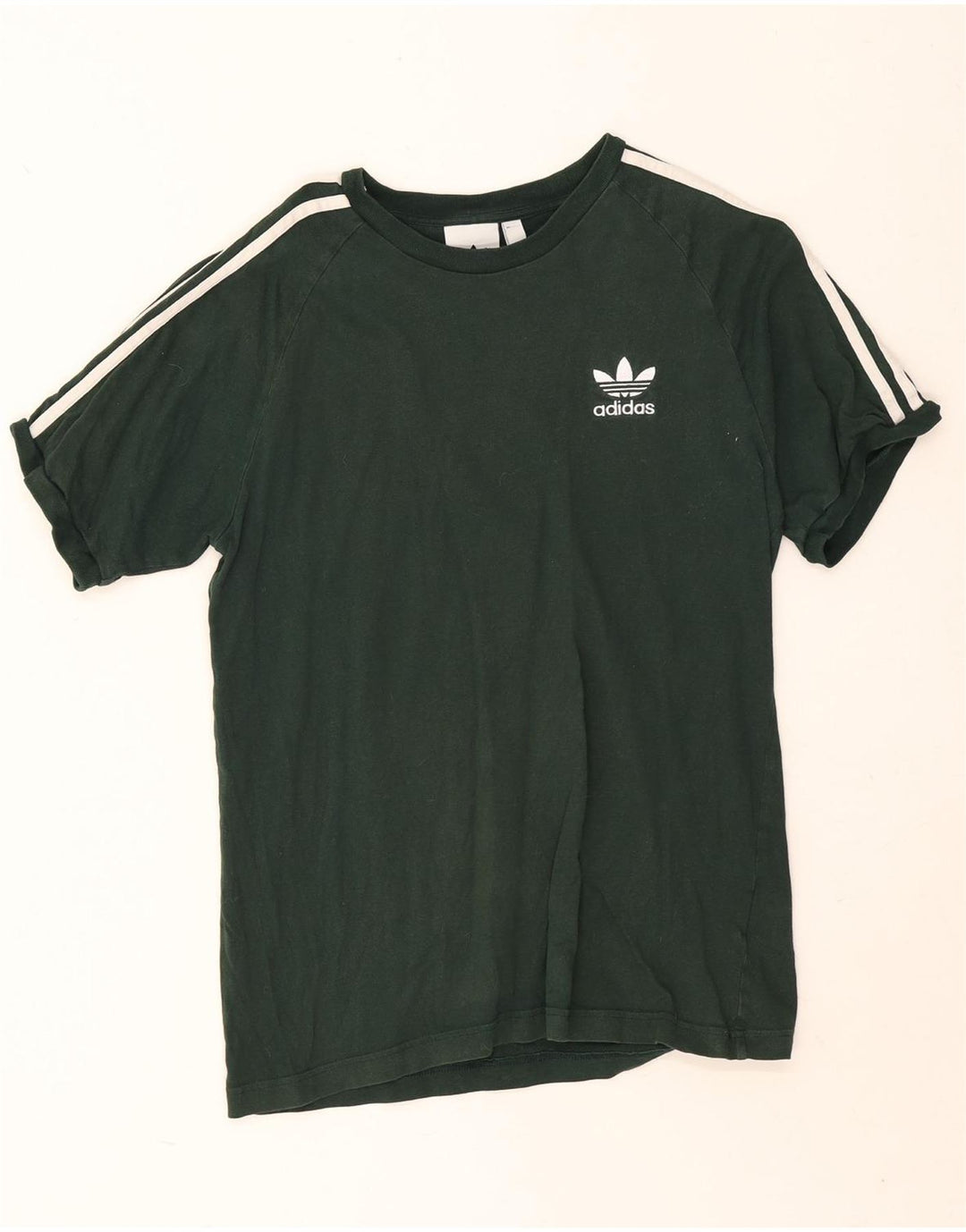 Adidas Herren T-Shirt Top mittelgrüne Baumwolle