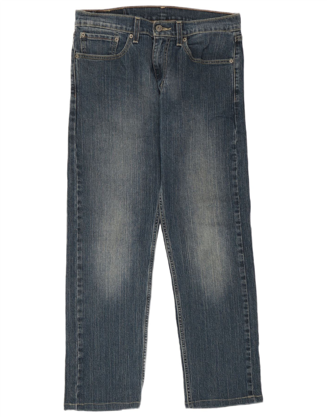 Levi's Herren 505 Straight Jeans W31 L27 Blaue Baumwolle