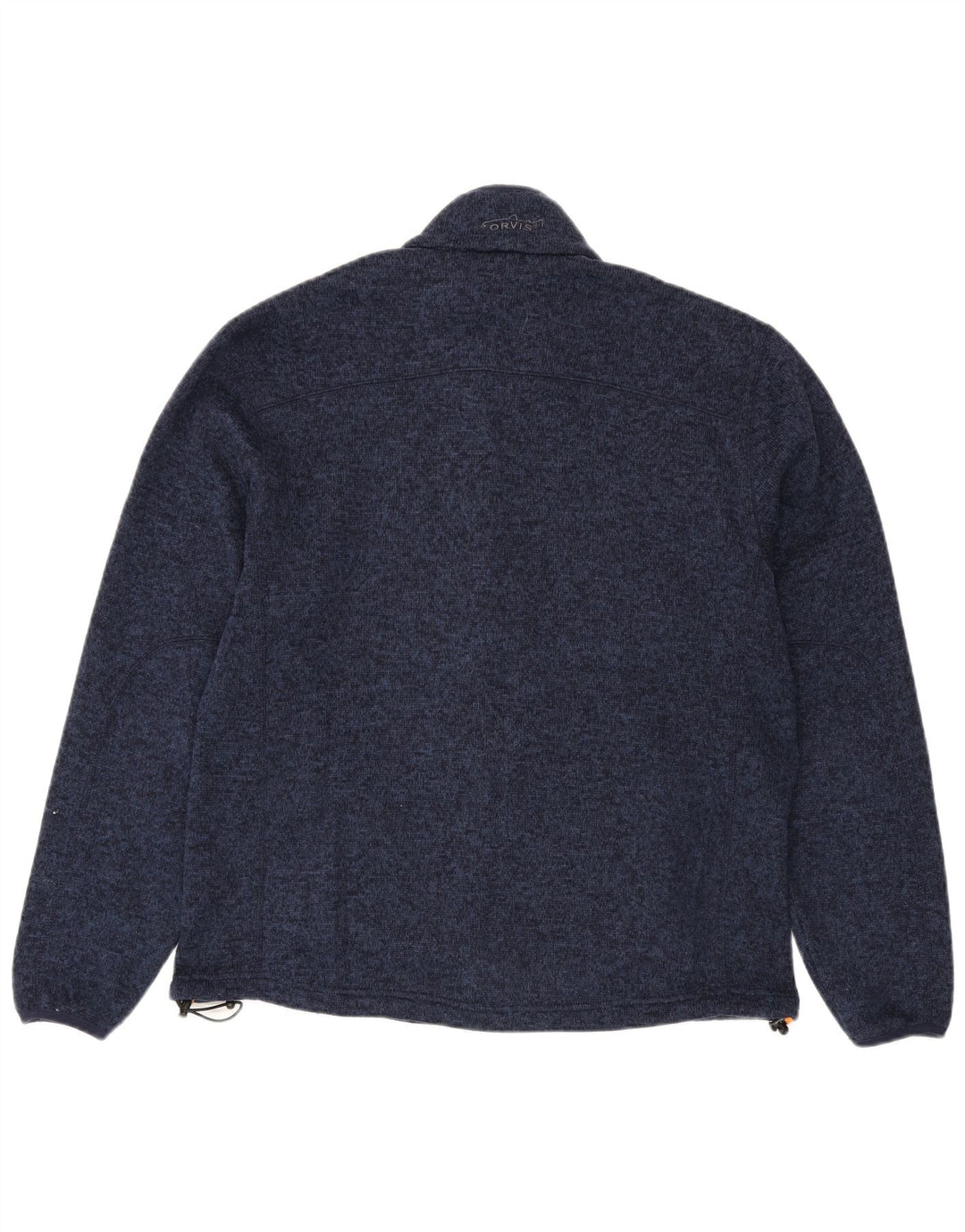 Orvis Herren-Trainingsanzug-Oberteil, Mittelgroßes marineblau geflecktes Polyester